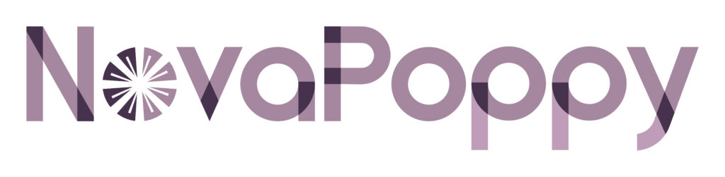 company logo spelling NovaPoppy